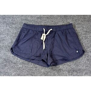 Roxy Womens Navy Blue Drawstring Elastic Waist Casual Beach Shorts Size L